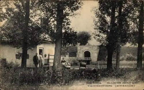 Ak Breda Nordbrabant Niederlande, Haagsche Poort mit Watchman's House