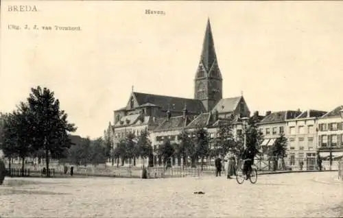 Ak Breda Nordbrabant Niederlande, Havnen, Kerk