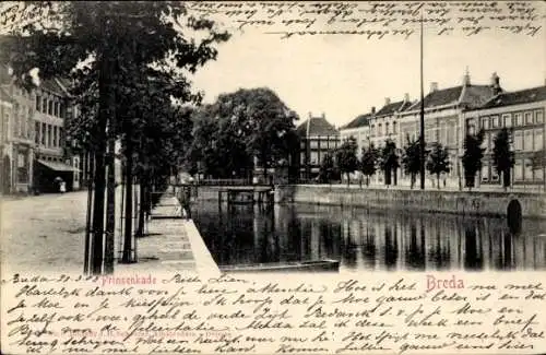 Ak Breda Nordbrabant Niederlande, Prinsenkade