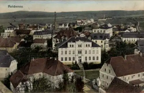 Ak Bogatynia Reichenau in Sachsen Schlesien, Gesamtansicht