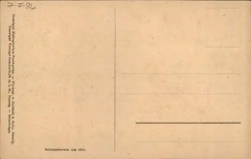 Ak Danzig, Blick in die Frauengasse Nr. 13