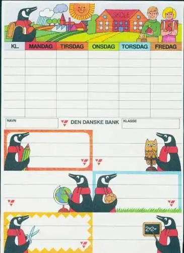 Stundenplan Reklame, Den Danske Bank, Pinguine