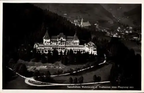 Ak Todtmoos im Schwarzwald, Sanatorium Wehrawald, Luftbild