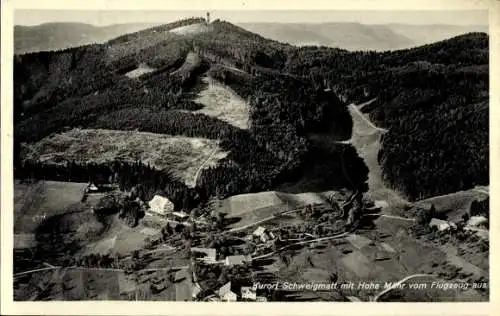 Ak Schweigmatt Raitbach Schopfheim in Baden, Fliegeraufnahme, hohe Mähr