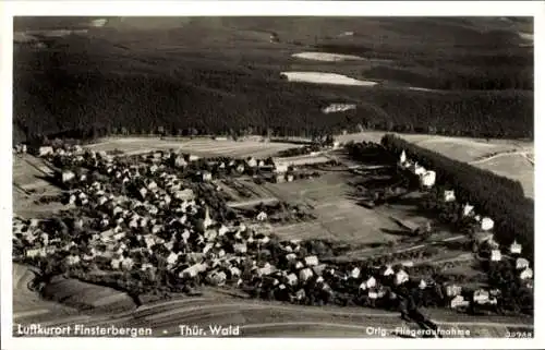 Ak Finsterbergen Friedrichroda im Thüringer Wald, Fliegeraufnahme