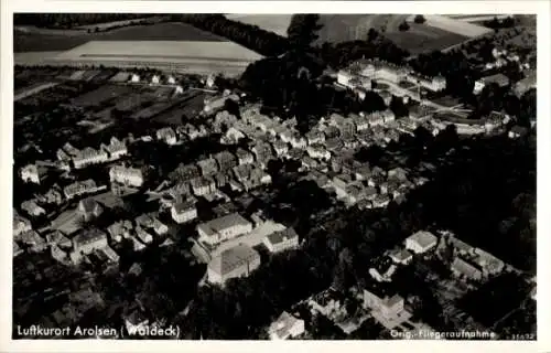 Ak Bad Arolsen in Hessen, Fliegeraufnahme