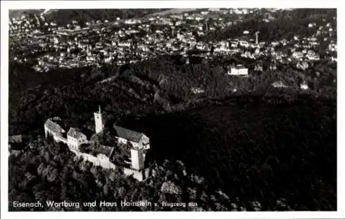 Ak Lutherstadt Eisenach in Thüringen, Wartburg, Fliegeraufnahme