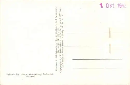 Ak Kulmbach in Oberfranken, Plassenburg, Fliegeraufnahme