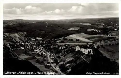 Ak Altleiningen in der Pfalz, Fliegeraufnahme, Ruine