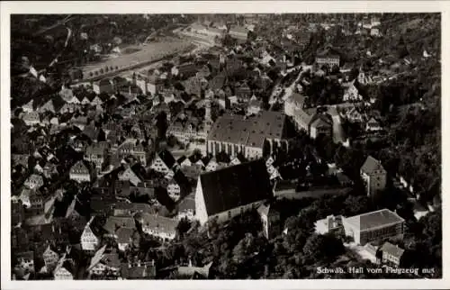 Ak Schwäbisch Hall in Württemberg, Fliegeraufnahme