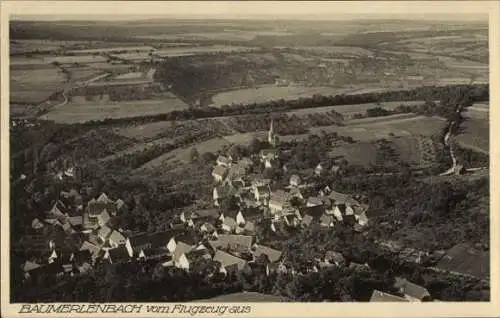 Ak Baumerlenbach Öhringen im Hohenlohekreis Württemberg, Fliegeraufnahme