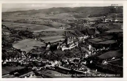 Ak Hessental Schwäbisch Hall in Württemberg, Einkorn, Schloss Comburg, Fliegeraufnahme