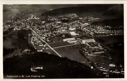 Ak Heidenheim an der Brenz Württemberg, vom Flugzeug aus