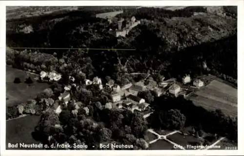 Ak Bad Neustadt an der Saale Unterfranken, Fliegeraufnahme