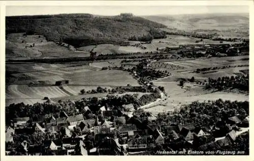 Ak Hessental Schwäbisch Hall in Württemberg, Einkorn, Fliegeraufnahme