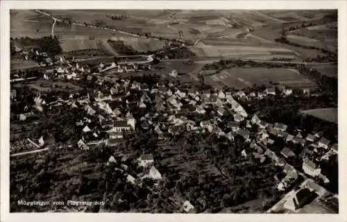 Ak Mögglingen im Ostalbkreis, Fliegeraufnahme