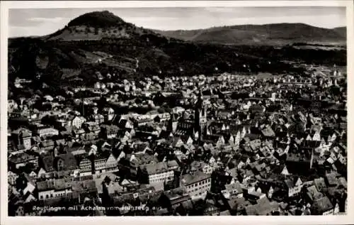 Ak Reutlingen in Württemberg, Burg Achalm, Fliegeraufnahme