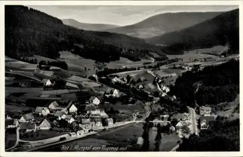 Ak Röt im Murgtal Baiersbronn Schwarzwald, Fliegeraufnahme