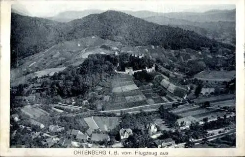 Ak Ortenberg in Baden, Fliegeraufnahme