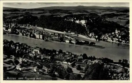 Ak Passau in Niederbayern, Fliegeraufnahme