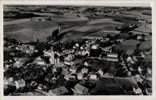 Ak Buchbach in Oberbayern, Fliegeraufnahme