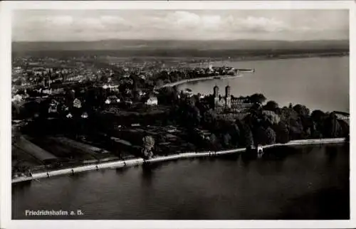 Ak Friedrichshafen am Bodensee, Fliegeraufnahme