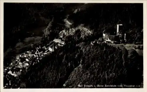 Ak Bad Teinach Zavelstein im Schwarzwald, Fliegeraufnahme