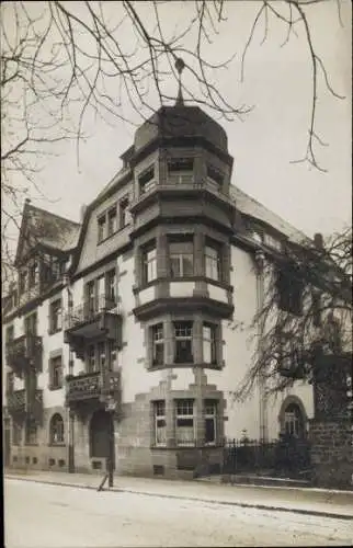 Foto Ak Heidelberg am Neckar, Haus mit Erker