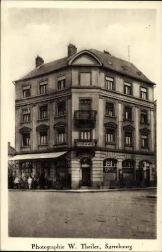 Ak Sarrebourg Saarburg Lothringen Moselle, Eckgebäude, Photographie-Studio W. Theiler