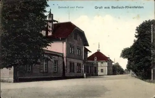 Ak Rheinfelden in Baden, Bahnhof