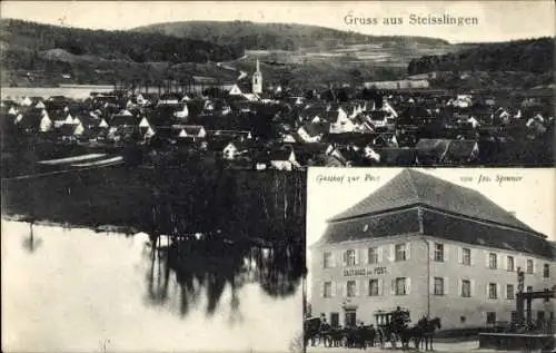 Ak Steißlingen im Hegau Baden, Panorama, Gasthof zur Post