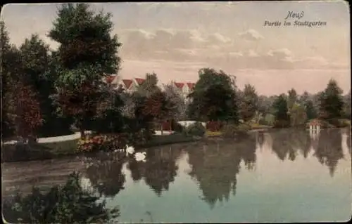 Ak Neuss am Rhein, Stadtgarten