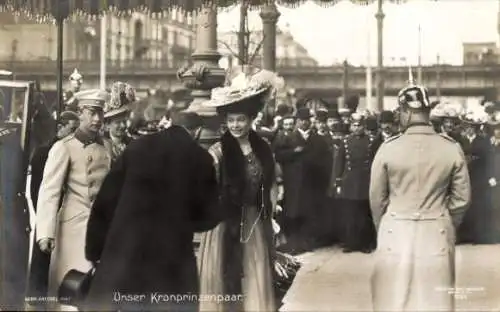 Ak Kronprinz Wilhelm von Preußen, Kronprinzessin Cecilie, Liersch 1550