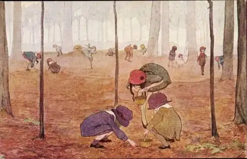 Künstler Ak Cramer, Rie, Lentebloemen