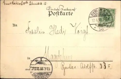 Litho Gemaltes Mädchen-Porträt