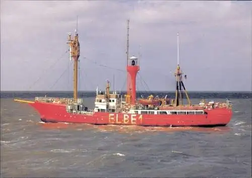 Ak Feuerschiff Bürgermeister O'Swald, Position Elbe 1