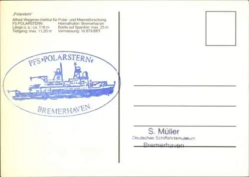 Ak Forschungsschiff Polarstern