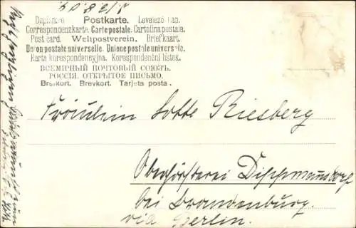 Künstler Ak Müller, M. Röhrender Hirsch