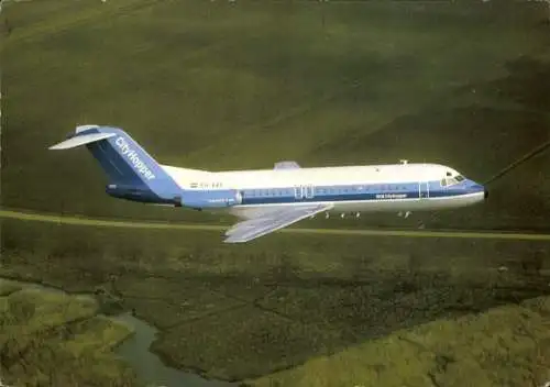 Ak Zivilflugzeug FOKKER F-28-4000 Fellowship, NLM City Hopper