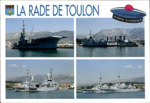 Ak Toulon Var --------- liegt am Meer, Küste, Hafen, Marine [zur Info! nicht dieses Phrase hie...