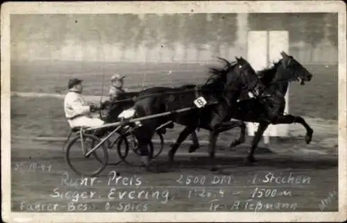 Ak Niederlössnitz Niederlößnitz Radebeul Sachsen, Runt-Preis Sieger Evering, 1:26,4 - 1500m