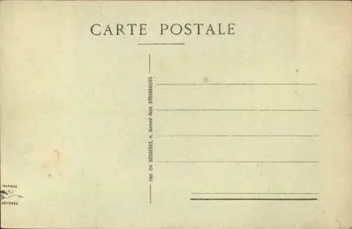 Ak Barr Elsass Bas Rhin, Straße, Passanten