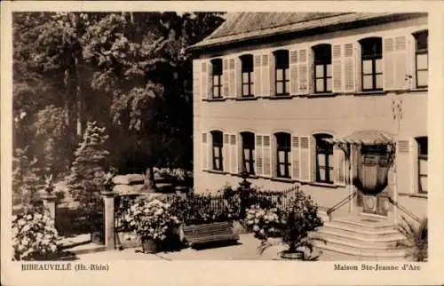 Ak Ribeauvillé Rappoltsweiler Elsass Haut Rhin, Maison Sainte Jeanne d'Arc