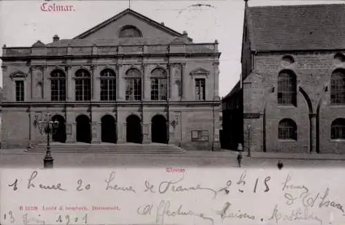 Ak Colmar Kolmar Elsass Haut Rhin, Theater