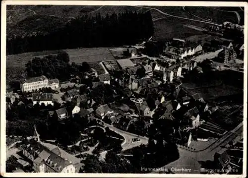 Ak Hahnenklee Bockswiese Goslar im Harz, Fliegeraufnahme