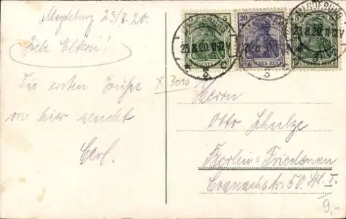 Ak Magdeburg an der Elbe, Blick vom Dom