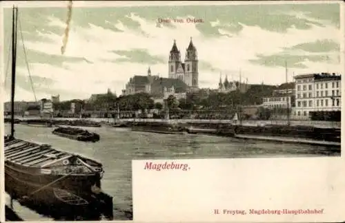 Ak Magdeburg an der Elbe,  Dom von Osten