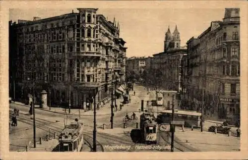 Ak Magdeburg an der Elbe, Hasselbachplatz