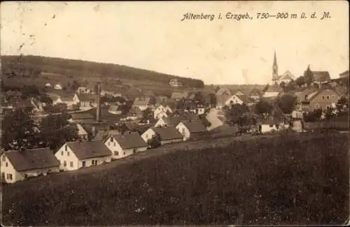 Ak Altenberg im Erzgebirge, Blick auf Altenberg im Erzgebirge, verschiedene Gebäude sind zu se...