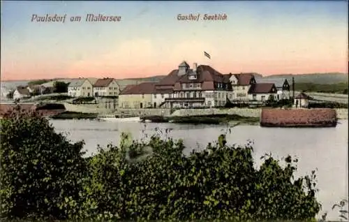 Ak Paulsdorf Dippoldiswalde im Osterzgebirge, Gasthof Seeblick